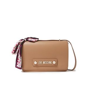 LOVE MOSCHINO Embellished faux pebbled-leather shoulder bag